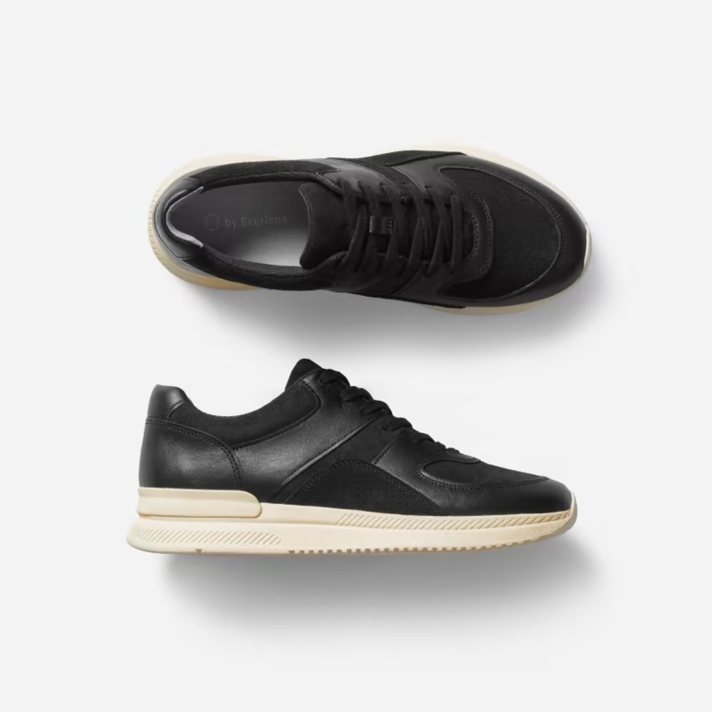 Everlane The Trainer Sneaker in Black Size 10.5